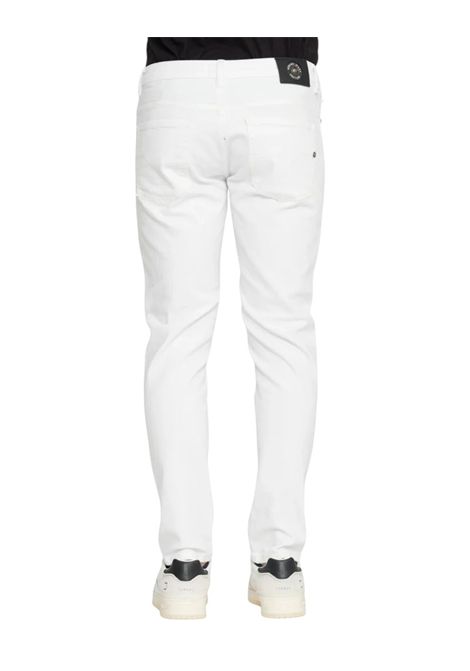 JEANS WITH LOGO PATCH VERSACE JEANS COUTURE | Trousers | 78GAB5D0 CEWR1003